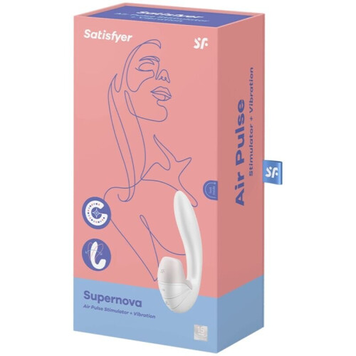 Doppelstimulator - Satisfyer - Supernova - Weiß - Klitorisstimulation - Doppelte Penetration 2