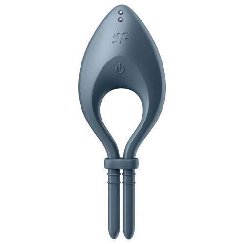 SATISFYER BULLSEYE RING VIBRATOR - GREY 1
