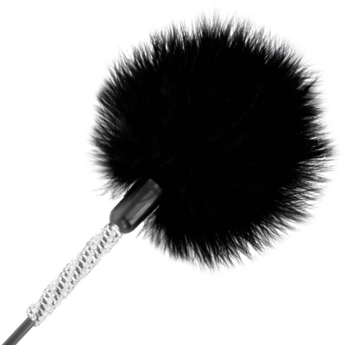 DARKNESS FEATHER CROP. BLACK 50CM 2