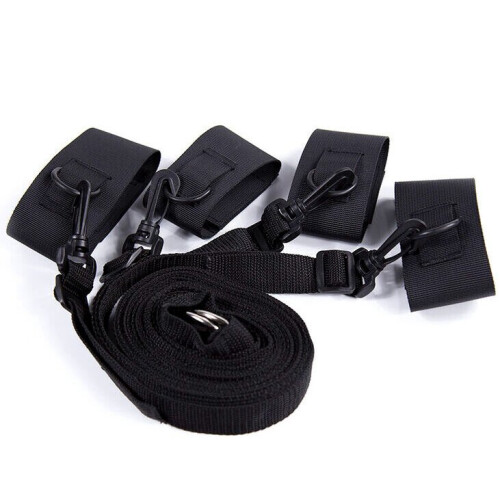 OHMAMA FETISH NYLON VELCRO BED BONDAGE RESTRAINTS