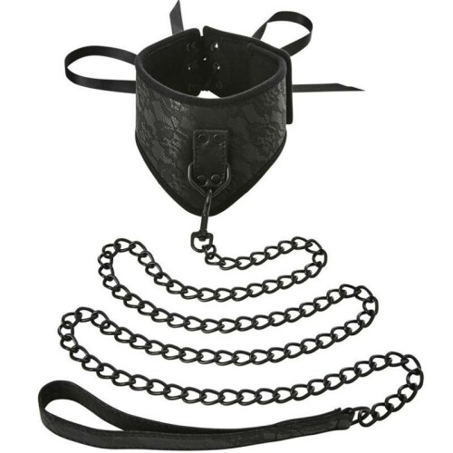 SPORTSHEETS LACE POSTURE COLLAR AND LEASH