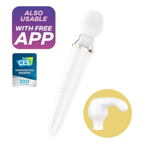 SATISFYER DOUBLE WAND-ER WHITE