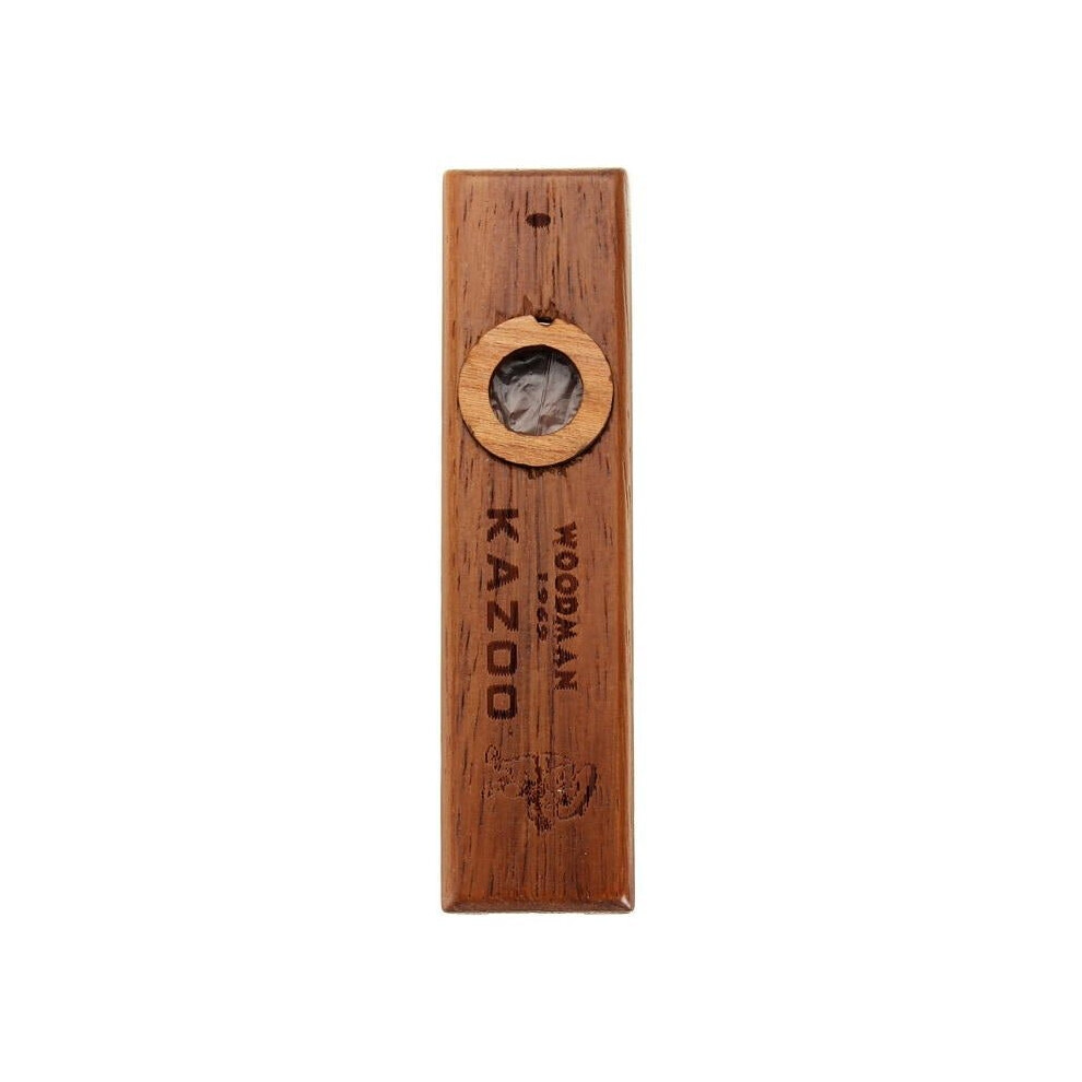 Wooden Kazoo with Metal Box for Music Player Kids Toy Gift