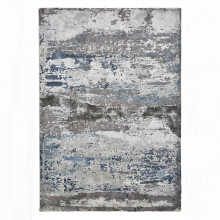 (Grey/Navy, 200 x 290 cm) Distressed Faded Rugs Modern Scratch pattern Small Large Bedroom Living room Rug