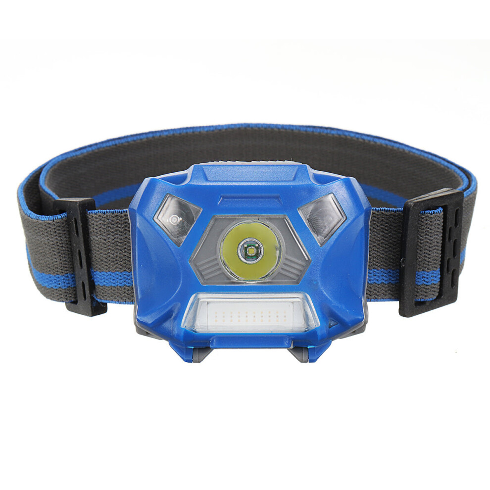 (Blue) 1000LM Cycling Bike Headlamp USB Rechargeable Sensor High Bright Bicycle Running Fishing Headlight