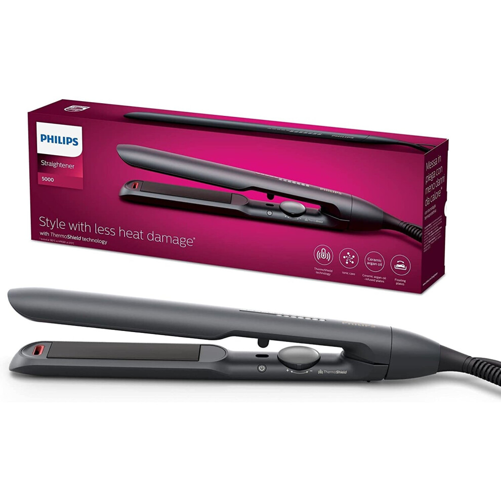 Series 5000 Philips Hair Straightener With Thermoshield Technology In Black [Model Bhs510/00