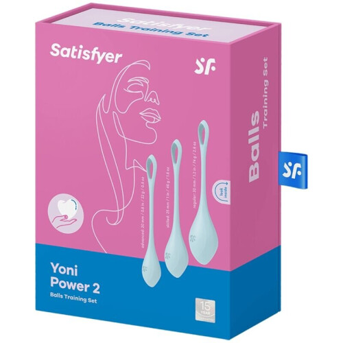 SATISFYER YONI POWER 2 TRAINING SET - BLUE 2