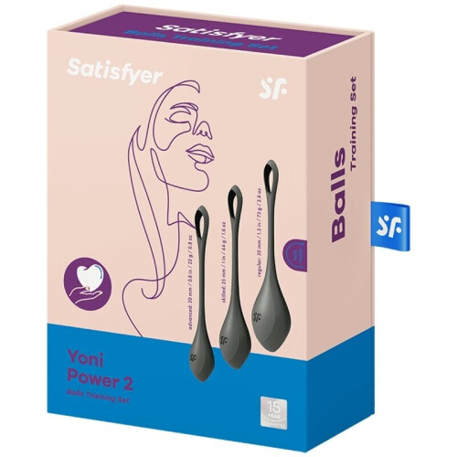 SATISFYER YONI POWER 2 TRAINING SET - BLACK 2