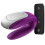 SATISFYER DOUBLE FUN PARTNER VIBRATOR - PURPLE 2