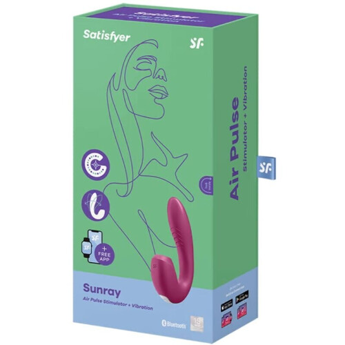 SATISFYER SUNRAY STIMULATOR  VIBRATION - RED 2