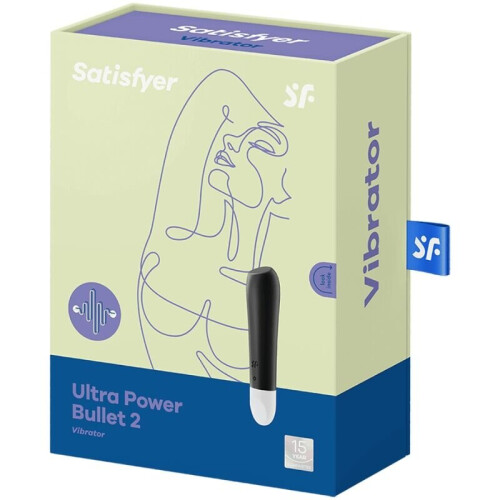 SATISFYER ULTRA POWER BULLET 2 BALA VIBRADORA NEGRA 2