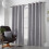 Velvet Chenille Eyelet Curtains Silver 56" x 54" 1