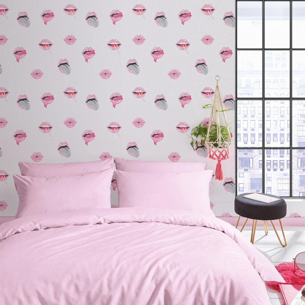Lip Service Wallpaper Pink 5060802622966