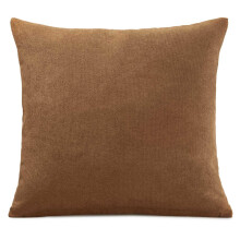 Velvet Chenille Cushion Cover Tan 18" x 18"