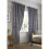 Tivoli Eyelet Curtains Silver 90" x 72" 1