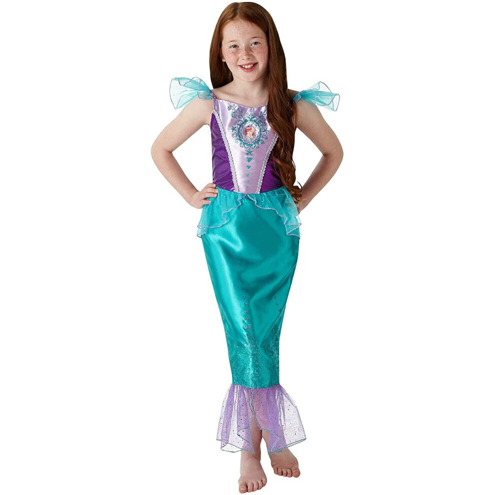 Rubies Rubie's Official Disney Princess Ariel Mermaid Gem Girls Costume, Kids Fancy Dress Green/Purple