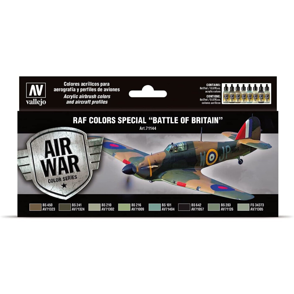 Vallejo "RAF & FAA Special Battle of Britain WWII" Model Air Colouring Kit