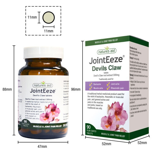 Natures Aid Natures Aid JointEeze Devil's Claw, 90 Tablets 2
