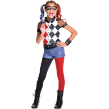 Rubie's Official DC Super Hero Girl's Deluxe Harley Quinn Costume - Large
