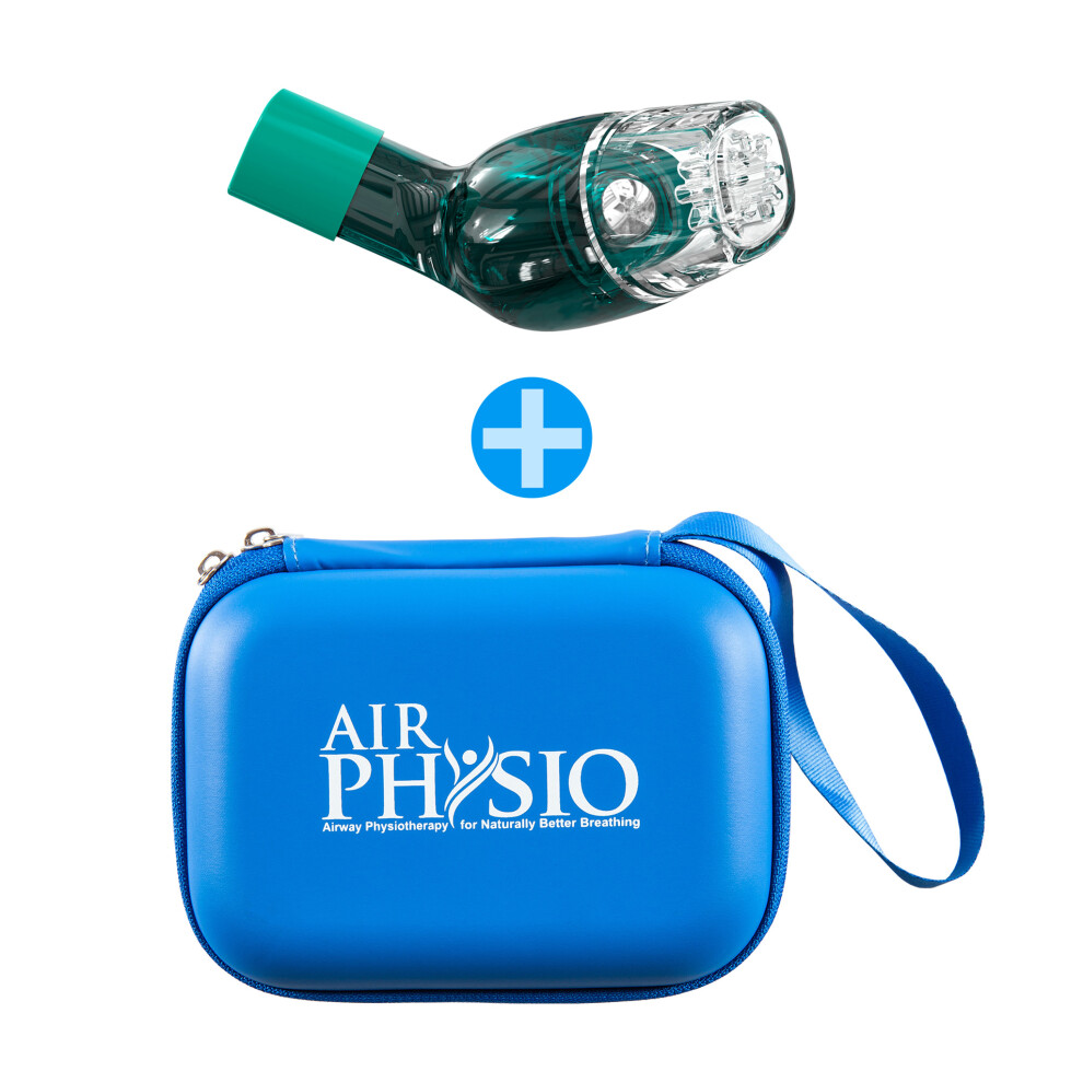 AirPhysio Lung Expansion & Mucus Clearance Device & Travel Case