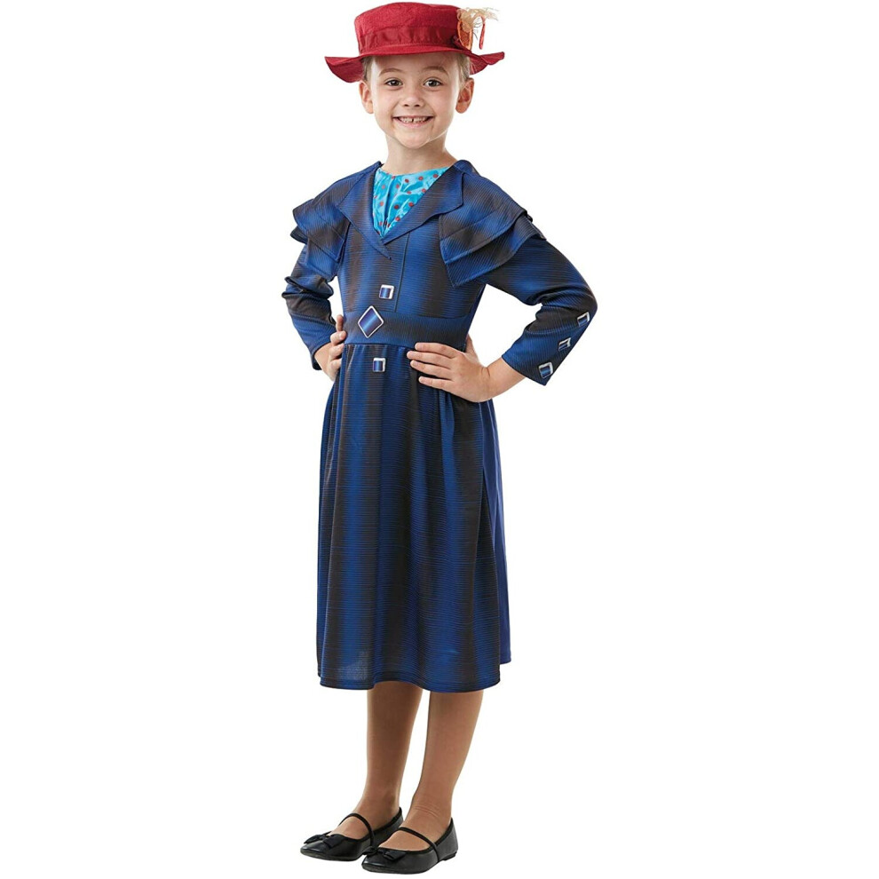 Rubies Rubie's Official Disney Mary Poppins Returns Movie Girls Costume, Mary Poppins Kids Book Week Character