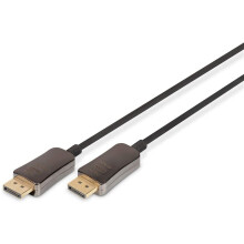DisplayPort-kabel - DIGITUS - AK-340107-150-S - 15 m - Zwart - Metaal