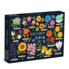 Edible Flowers 1000 Piece Puzzle - Book