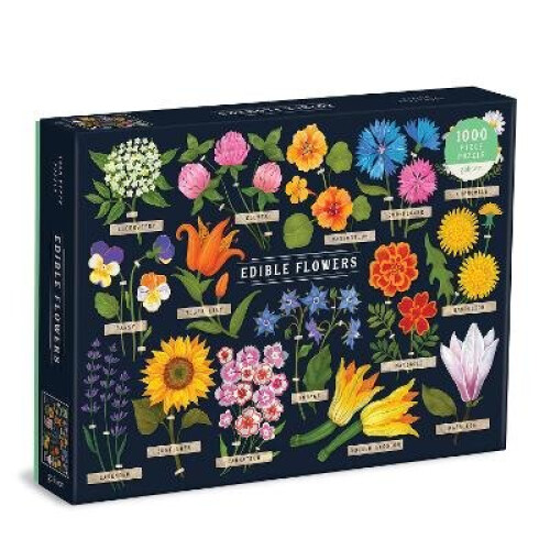 Edible Flowers 1000 Piece Puzzle - Book