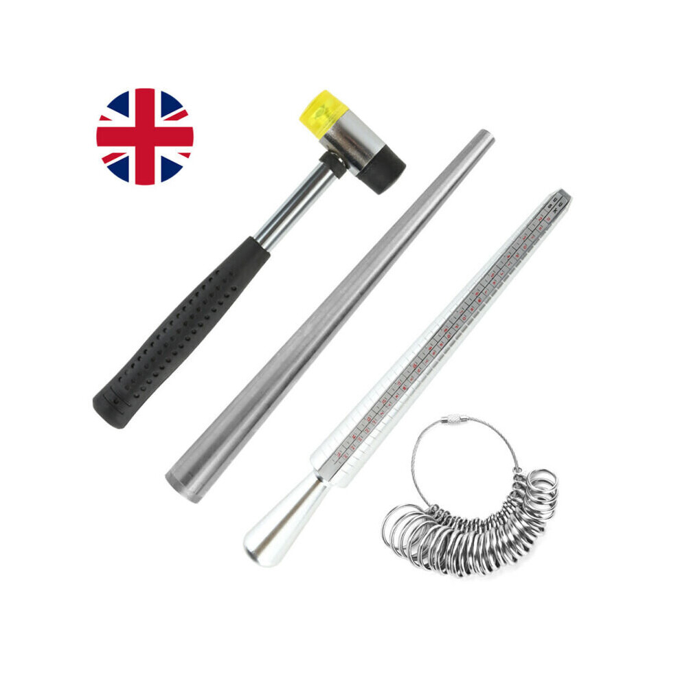 Ring Sizer Finger Gauge Mandrel Jewelry Ring Measuring Sizes Tool