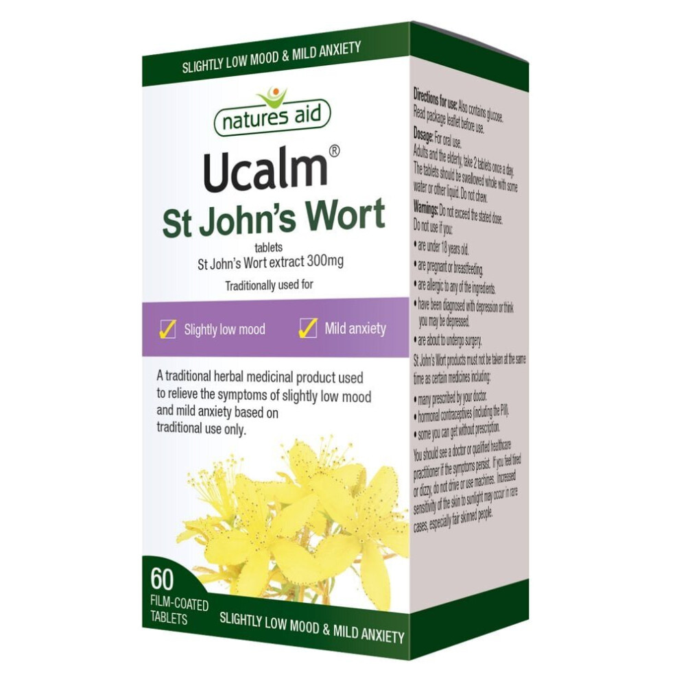 Natures Aid Ucalm 300mg - 60 Tablets