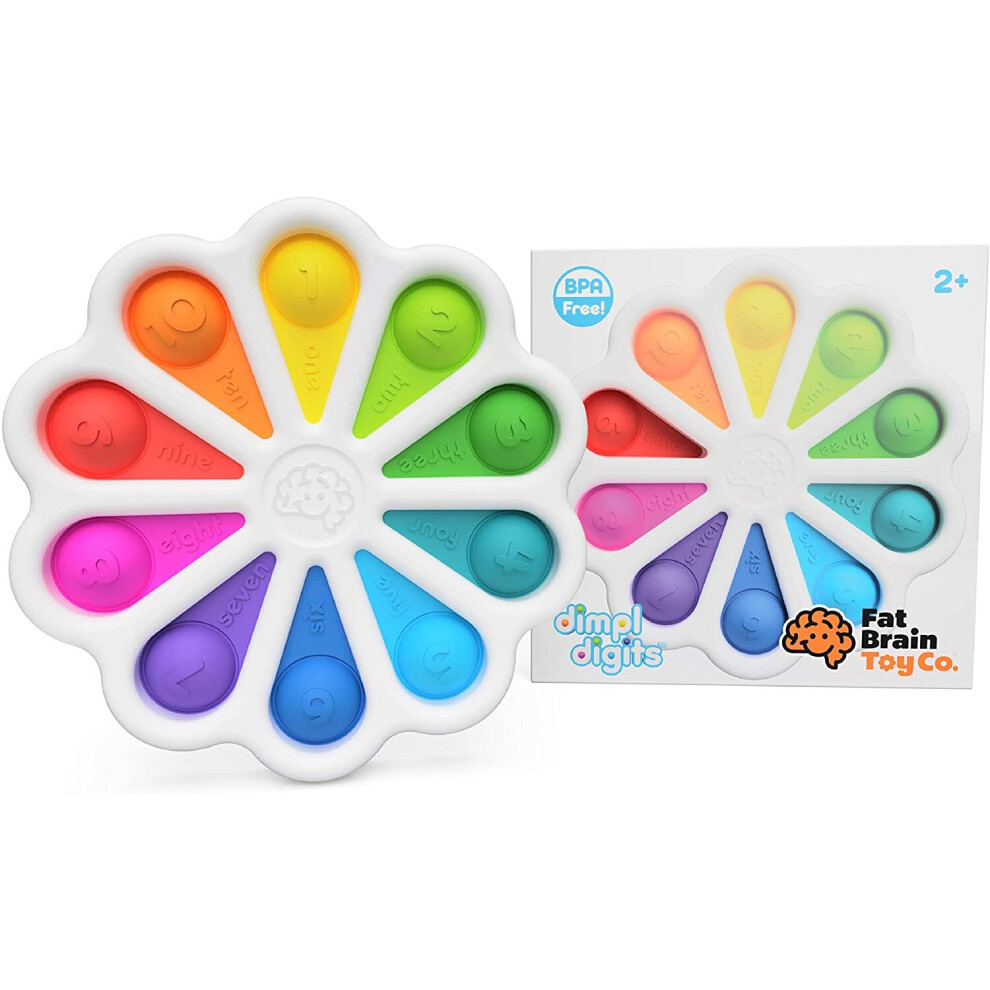 50154 Plate Silicone First Numbers Fat Brain Toys