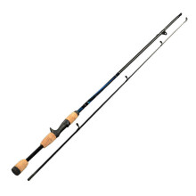 (casting rod) Carbon Fiber 1.8m 2 Section Spinning/Casting Fishing Rod Wooden Handle Fishing Pole