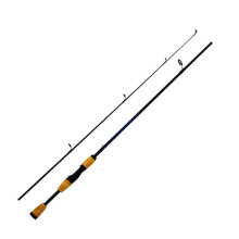 (spinning rod) Carbon Fiber 1.8m 2 Section Spinning/Casting Fishing Rod Wooden Handle Fishing Pole