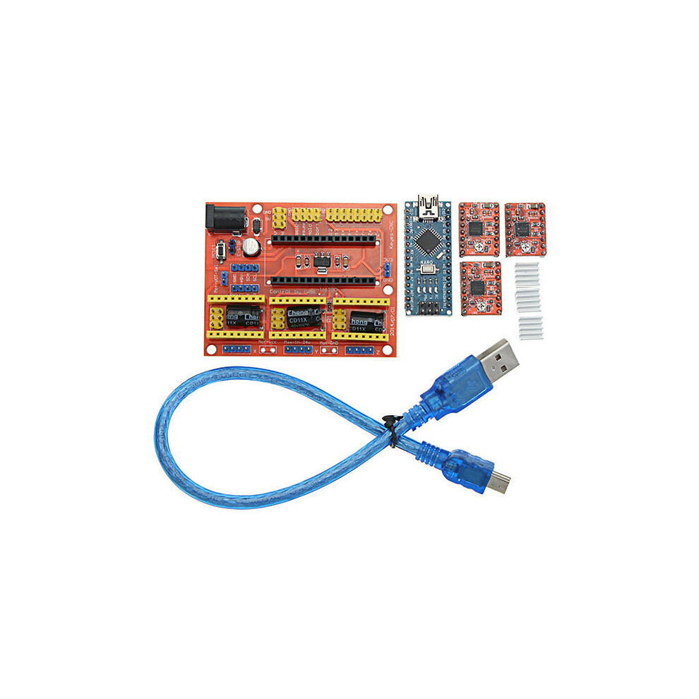 CNC Shield V4+ With Nano 3.0 A4988 Stepper Motor Driver Board For Arduino - products that work with official boards