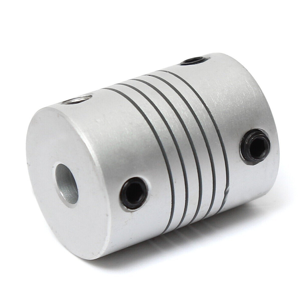 2pcs 5mm x 8mm Aluminum Flexible Shaft Coupling OD19mm x L25mm CNC Stepper Motor Coupler Connector