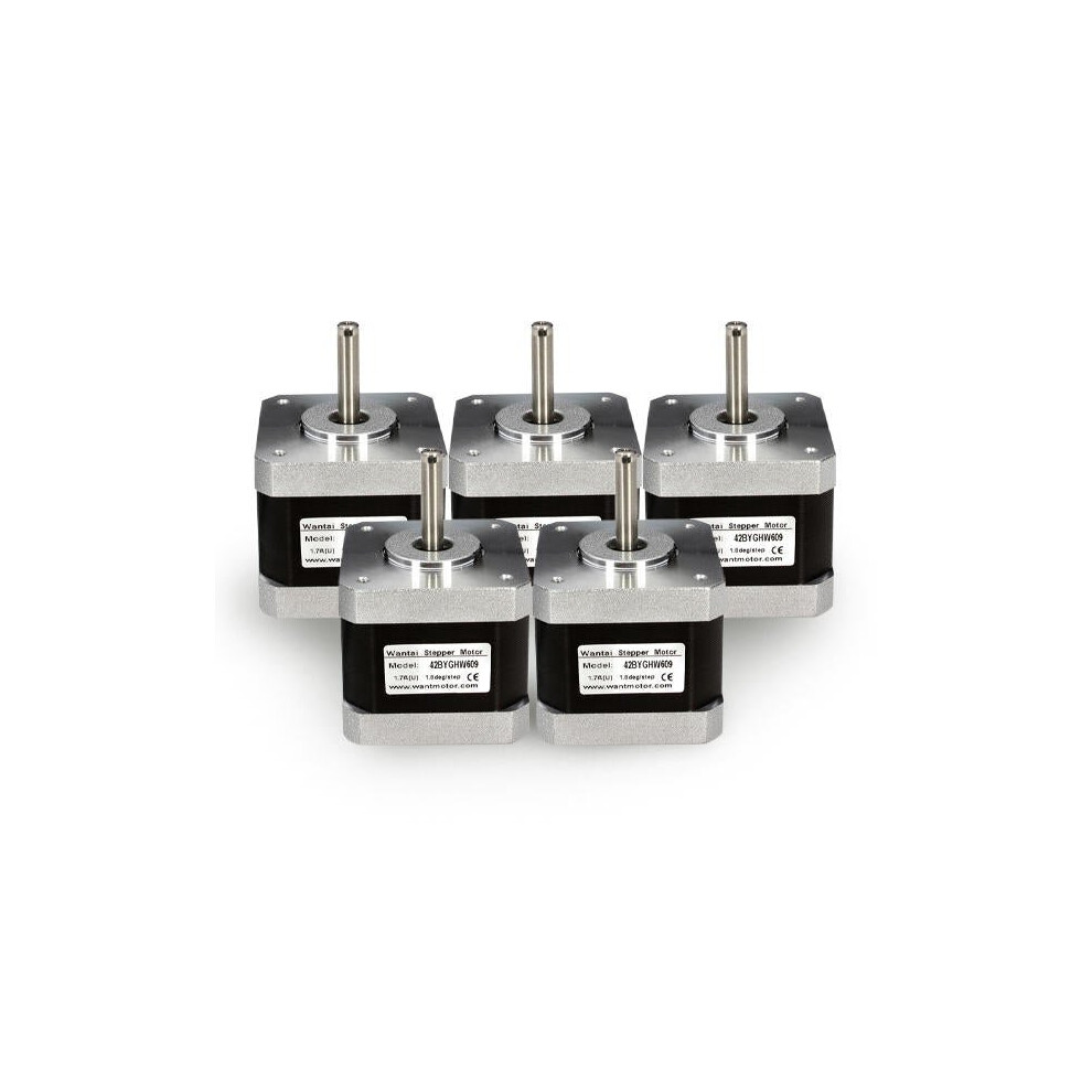 5pcs Two Phase Stepper Motor 40mm 3.6kg.cm 1.7A