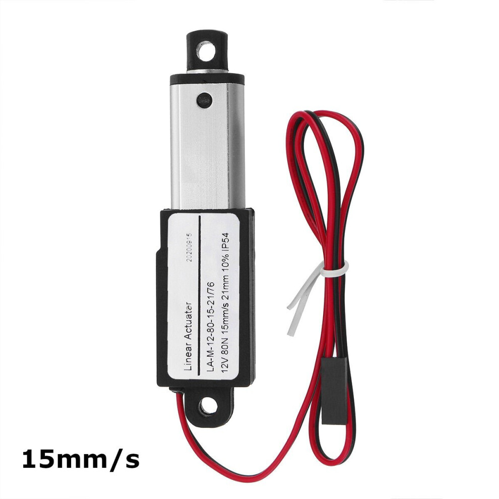 (9.5Mm/S) Dc 12V 9.5/15/30Mm Mini Linear Actuator Motor Telescopic Rod Linear Reciprocating Motor Lifter Electric Push Rod 3654659406002