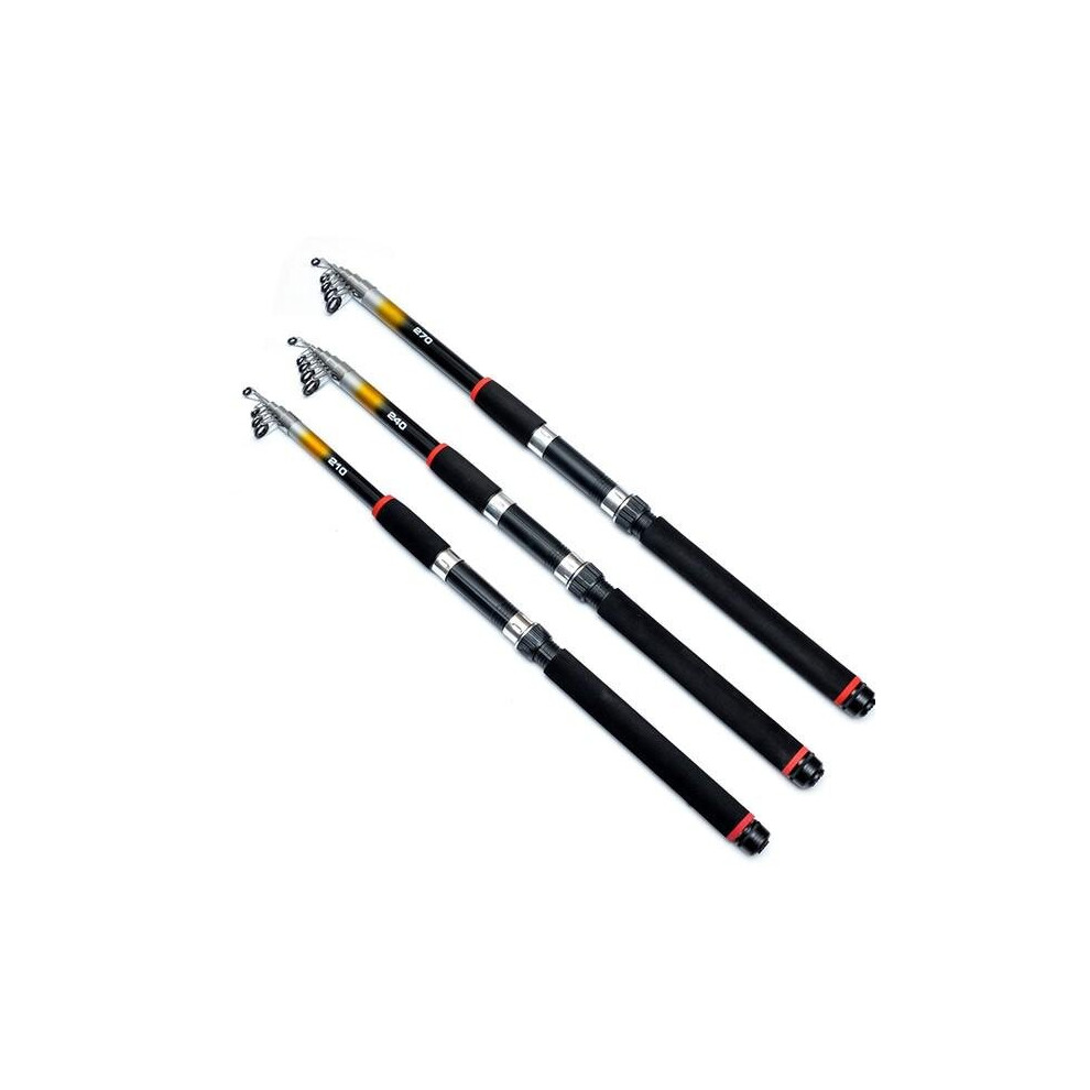 (2.7M) 2.1M/2.4M/2.7M FluorescenceCast Highlights Telescopic Sea Fishing Rod Fishing Gear