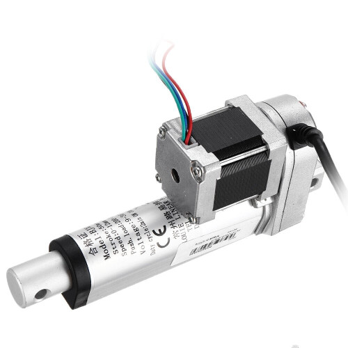 DC 9-36V Stepper Motor Linear Actuator 12mm/s Adjustable Actuator Linear Actuator Tubular Motor 2