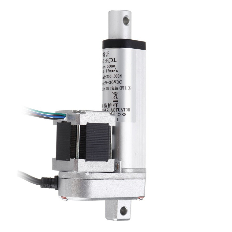 DC 9-36V Stepper Motor Linear Actuator 12mm/s Adjustable Actuator Linear Actuator Tubular Motor