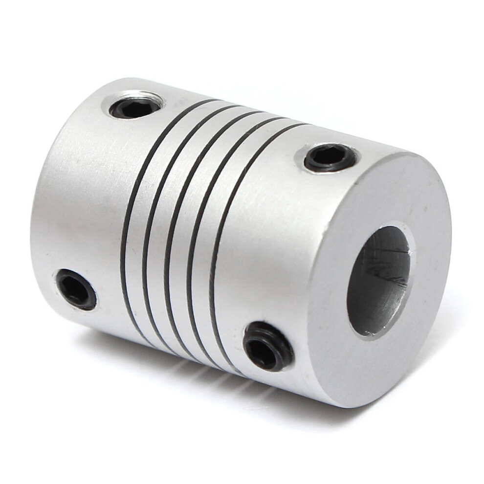 5pcs 5mm x 8mm Aluminum Flexible Shaft Coupling OD19mm x L25mm CNC Stepper Motor Coupler Connector