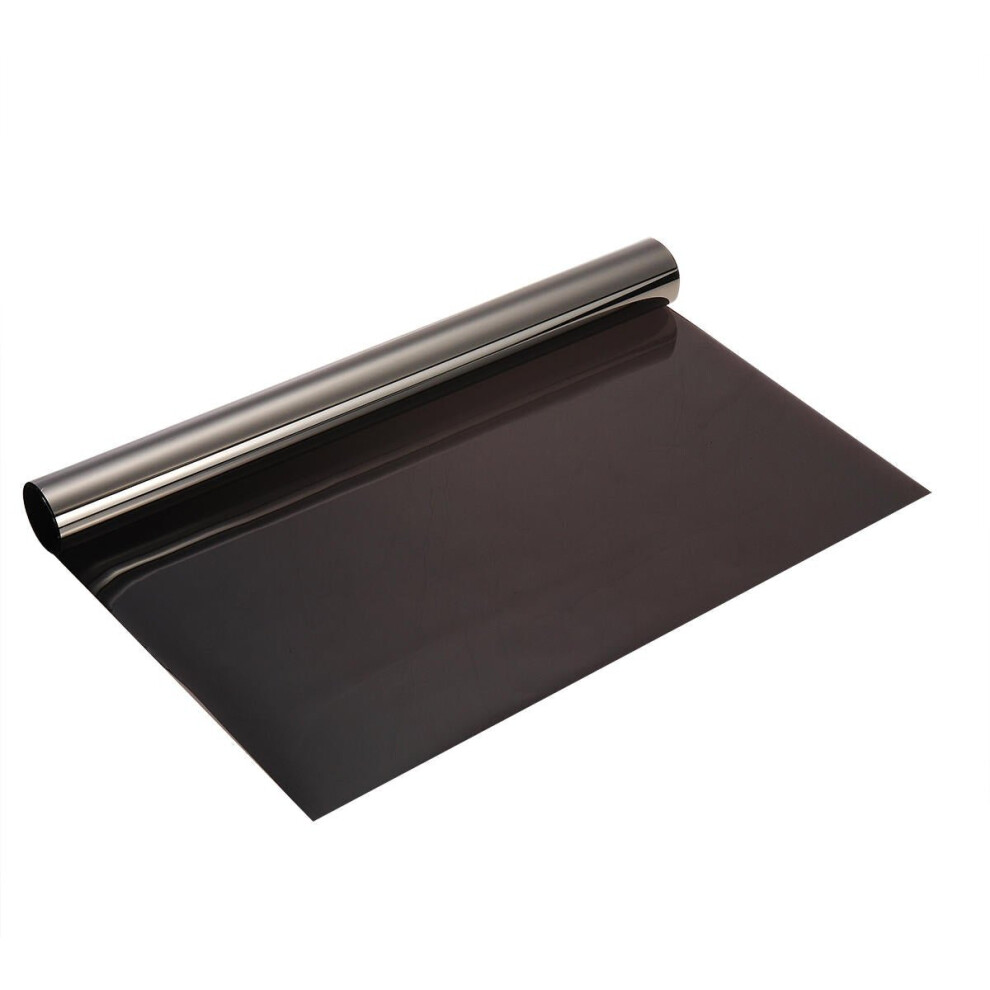 (Black, S) 5 Colors One Way Mirror Insulation Window Film Stickers UV Rejection Privacy Tint Films
