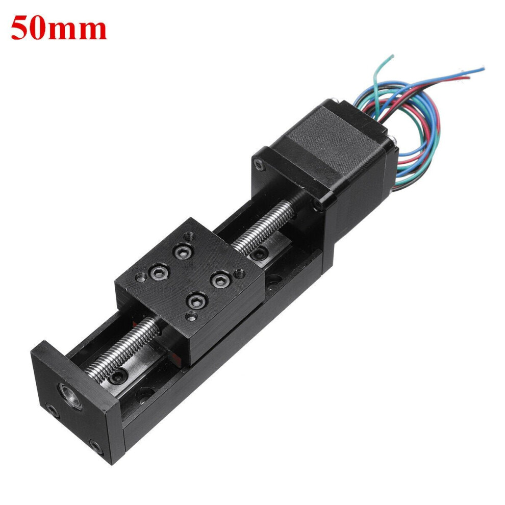 (50Mm) 50/100/150/200Mm T6 Linear Cnc Slide Stage Actuator Motor Stepper Stroke Actuator 6112211928326