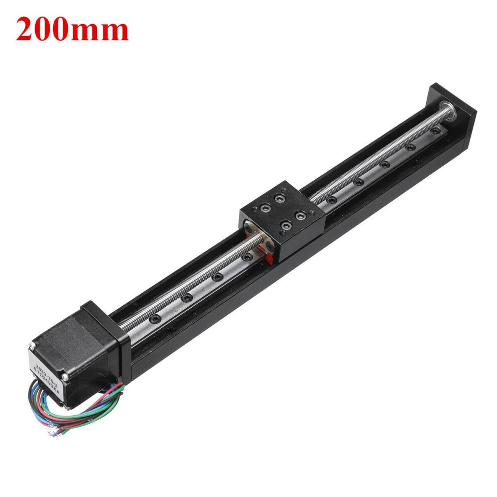 (200Mm) 50/100/150/200Mm T6 Linear Cnc Slide Stage Actuator Motor Stepper Stroke Actuator 3654659419408