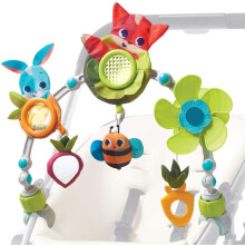 Tiny Love Sunny Stroll Activity Arch with Rattle Toys, 0 Month +, Adjustable Clips Fit Most Strollers, Meadow Days