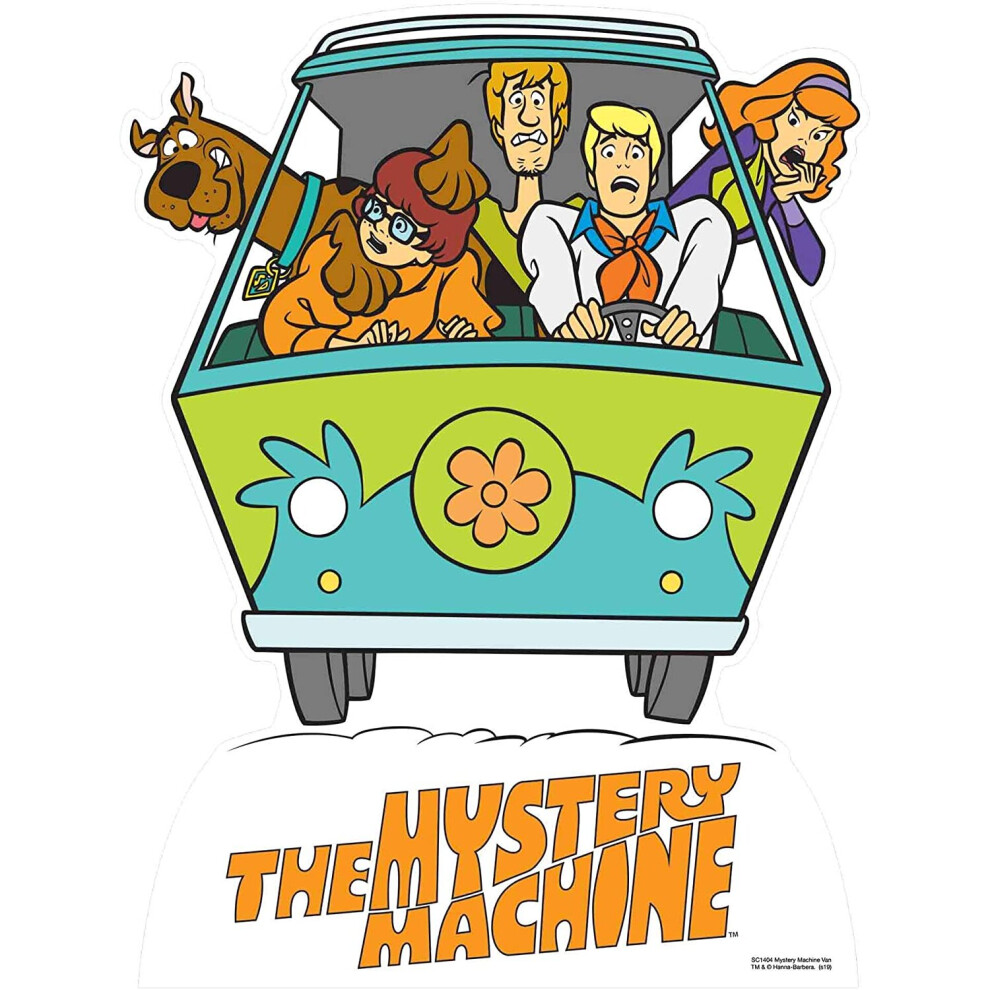 STAR CUTOUTS SC1404 Fred's Mystery Machine Scooby Doo Star Mini Van for Childrens Theme Parties Height 93cm, Multicolour