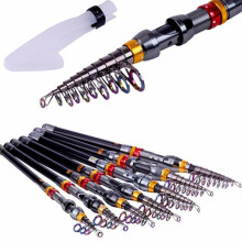 (3.6M) Telescopic Fishing Rod Carbon Spinning Sea Fishing Pole Hand Fishing Tackle Sea Rod