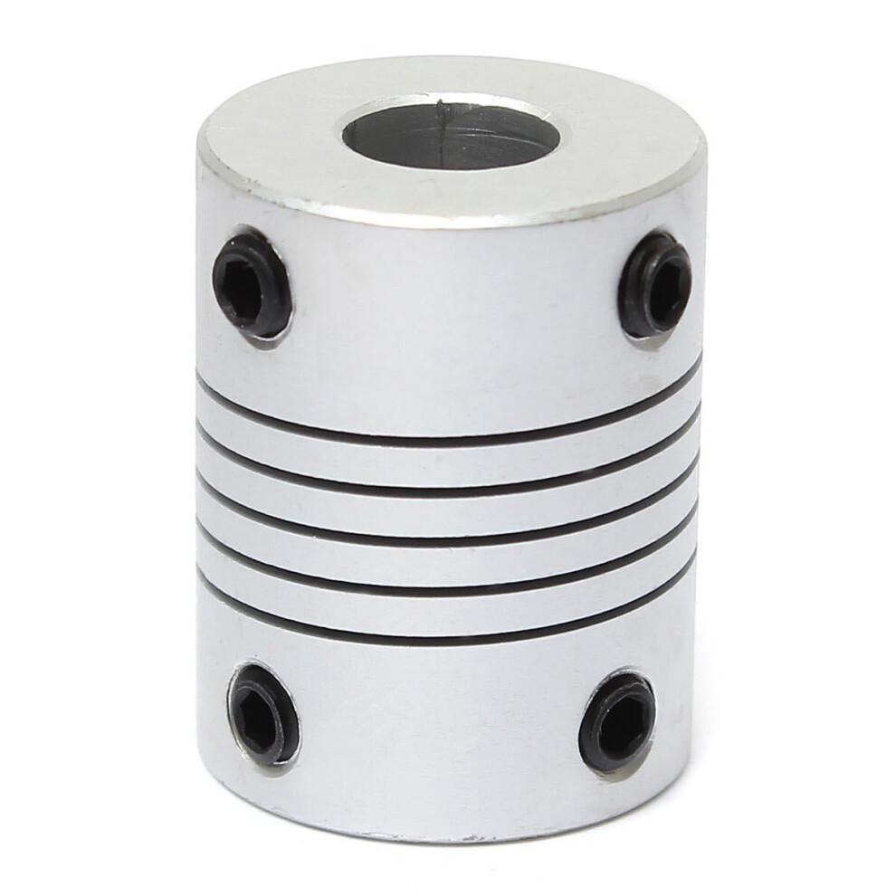 8mm x 8mm Aluminum Flexible Shaft Coupling OD19mm x L25mm CNC Stepper Motor Coupler Connector