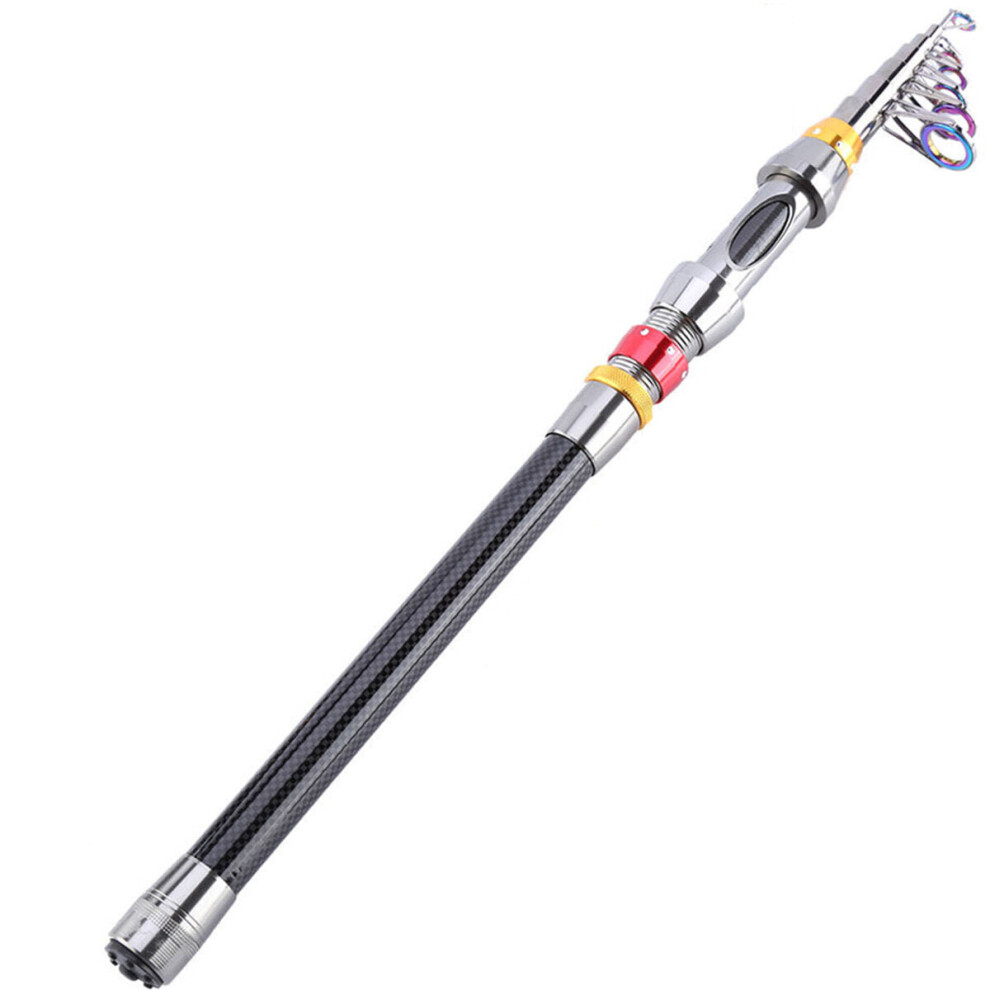 (3.0M) Strong Carbon Fiber Ultralight Telescopic Fishing Rod Outdoor Sea Spinning Fishing Pole-1.8M/2.1M/2.4M/2.7M/3.0M/3.6M