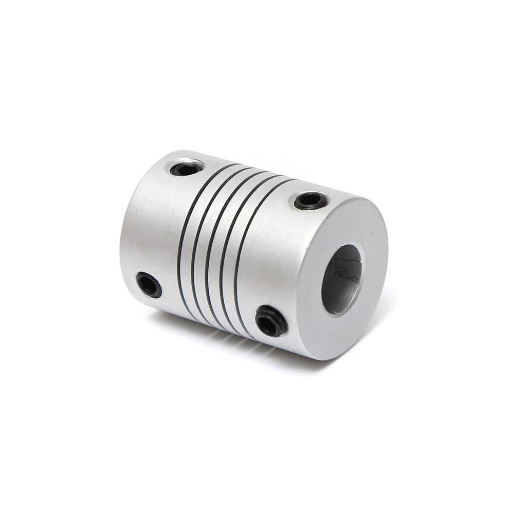 4Pcs 5mm x 8mm Aluminum Flexible Shaft Coupling OD19mm x L25mm CNC Stepper Motor Coupler Connector